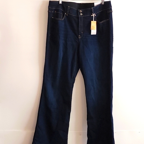 Lane Bryant Tighter Tummy Fit High-Rise Boot Jean- Dark Wash - Picture 2 of 5